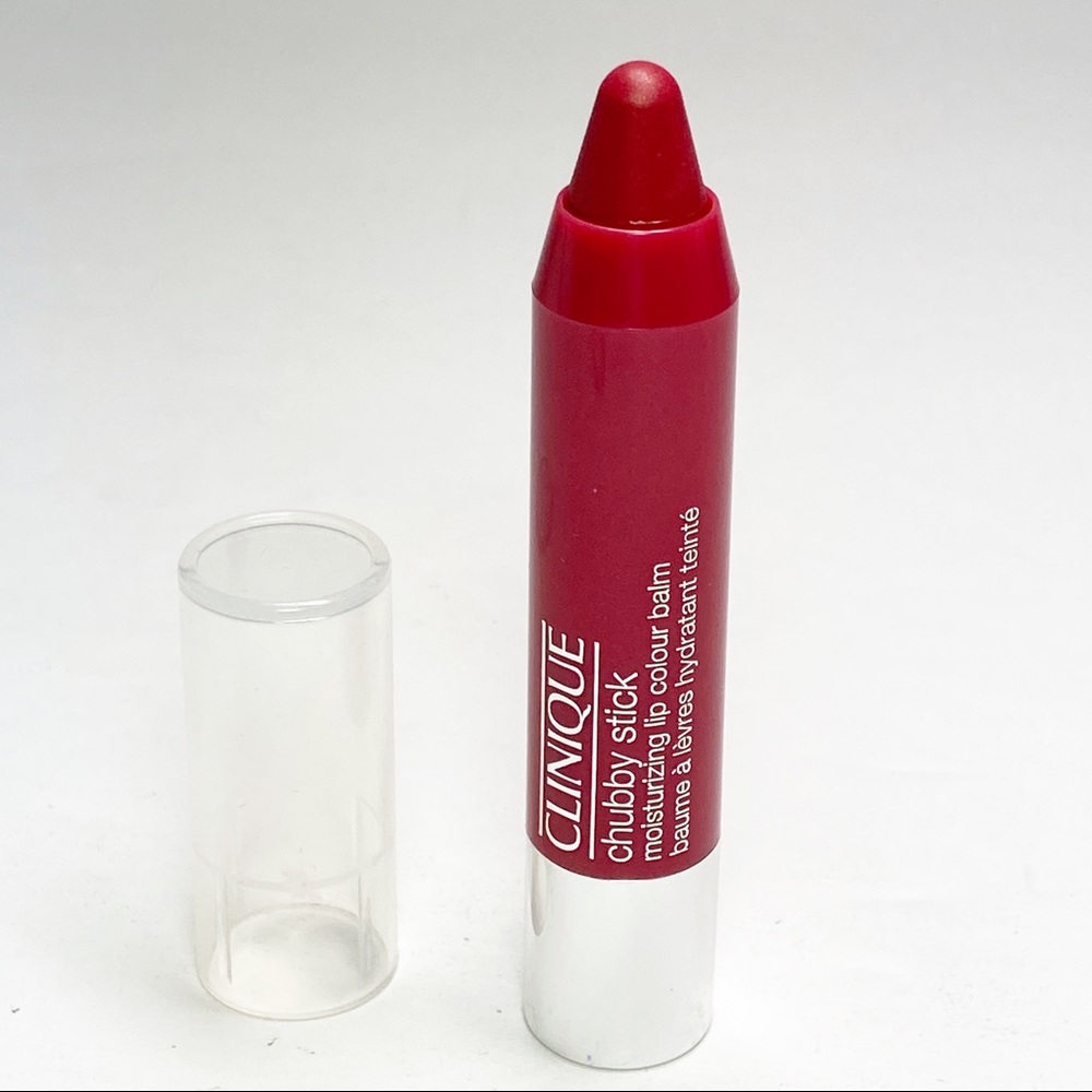 Clinique Chubby Stick Moisturizing Lip Colour Balm Super Strawberry B64 New